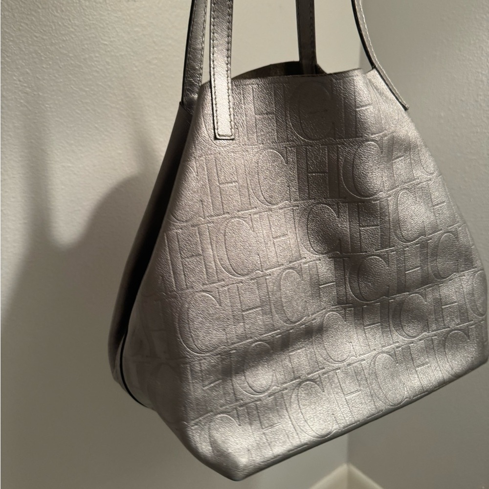 Used Silver Carolina Herrera Purse.